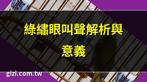 綠繡眼叫聲意思